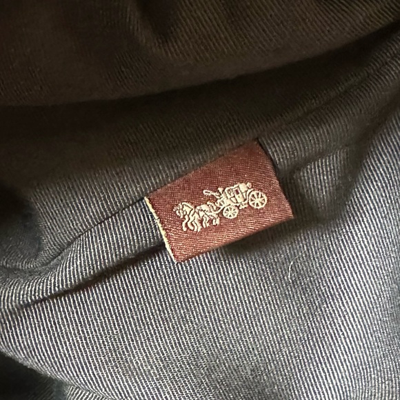 Authentic Coach MIA Shoulder Bag - Navy Blue | F28966 | Refined Pebble Leather - Picture 11 of 16